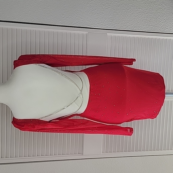 Red Backless Dress - Picture 2 of 5